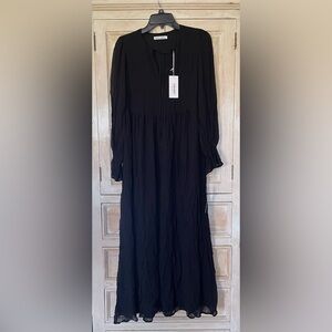 NWT Reformation Chive Maxi Dress Black Sz XS